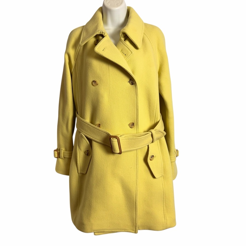 J. Crew Stadium Cloth by Nello Gori Trench Coat Size 6